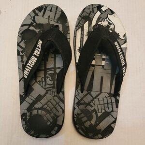 Metal Mulisha Skull Mens 8 Womens 9 Flip Flops Sandals
